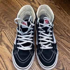 Black and White High Top Vans